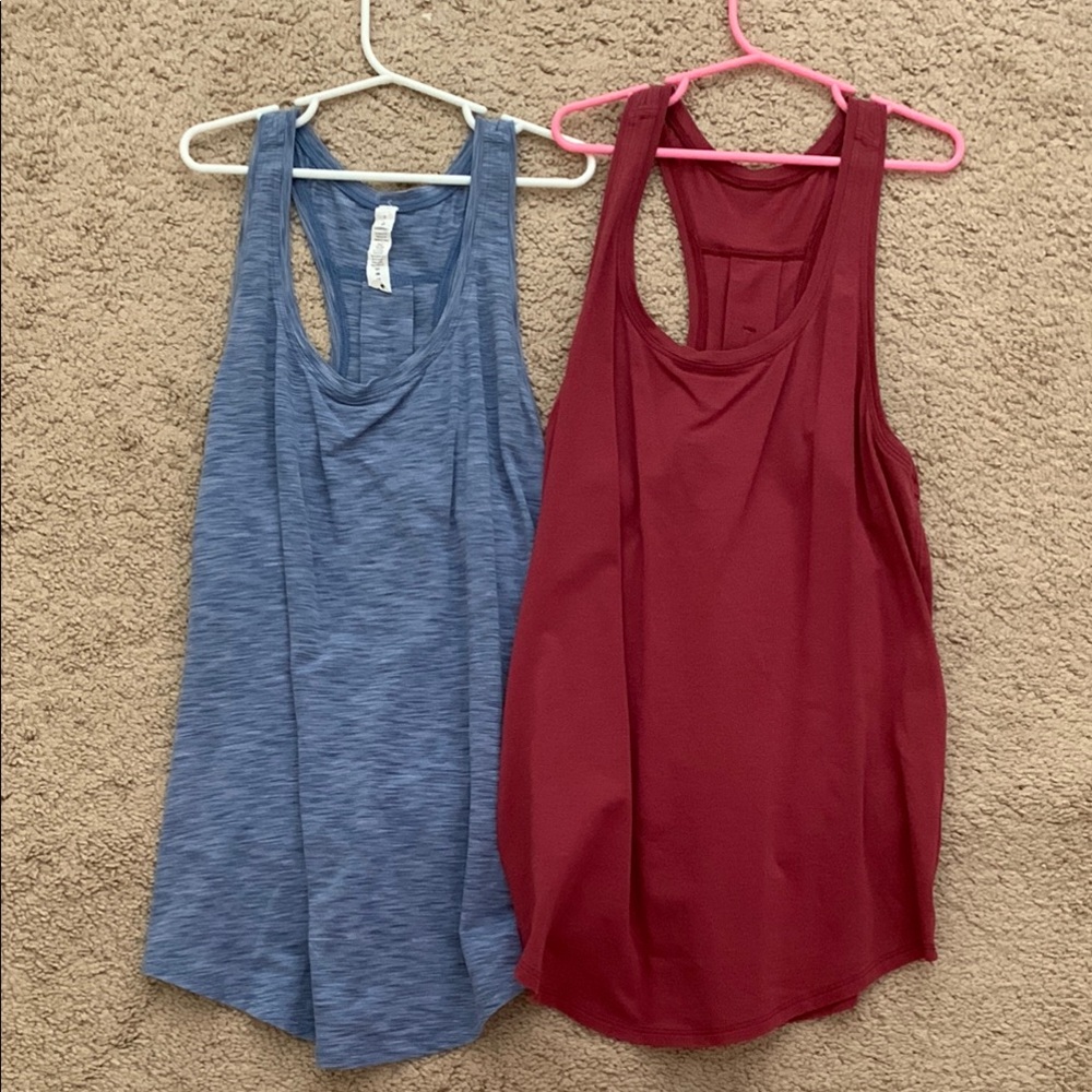 Lululemon Tank Tops - Blue and Red